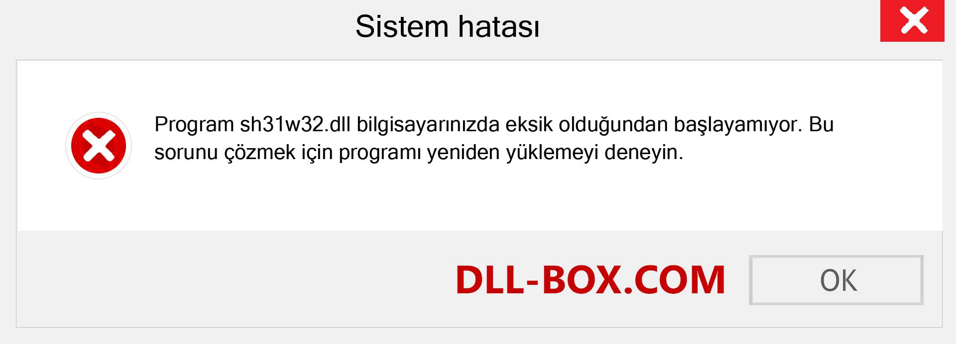 sh31w32.dll dosyası eksik mi? Windows 7, 8, 10 için İndirin - Windows'ta sh31w32 dll Eksik Hatasını Düzeltin, fotoğraflar, resimler